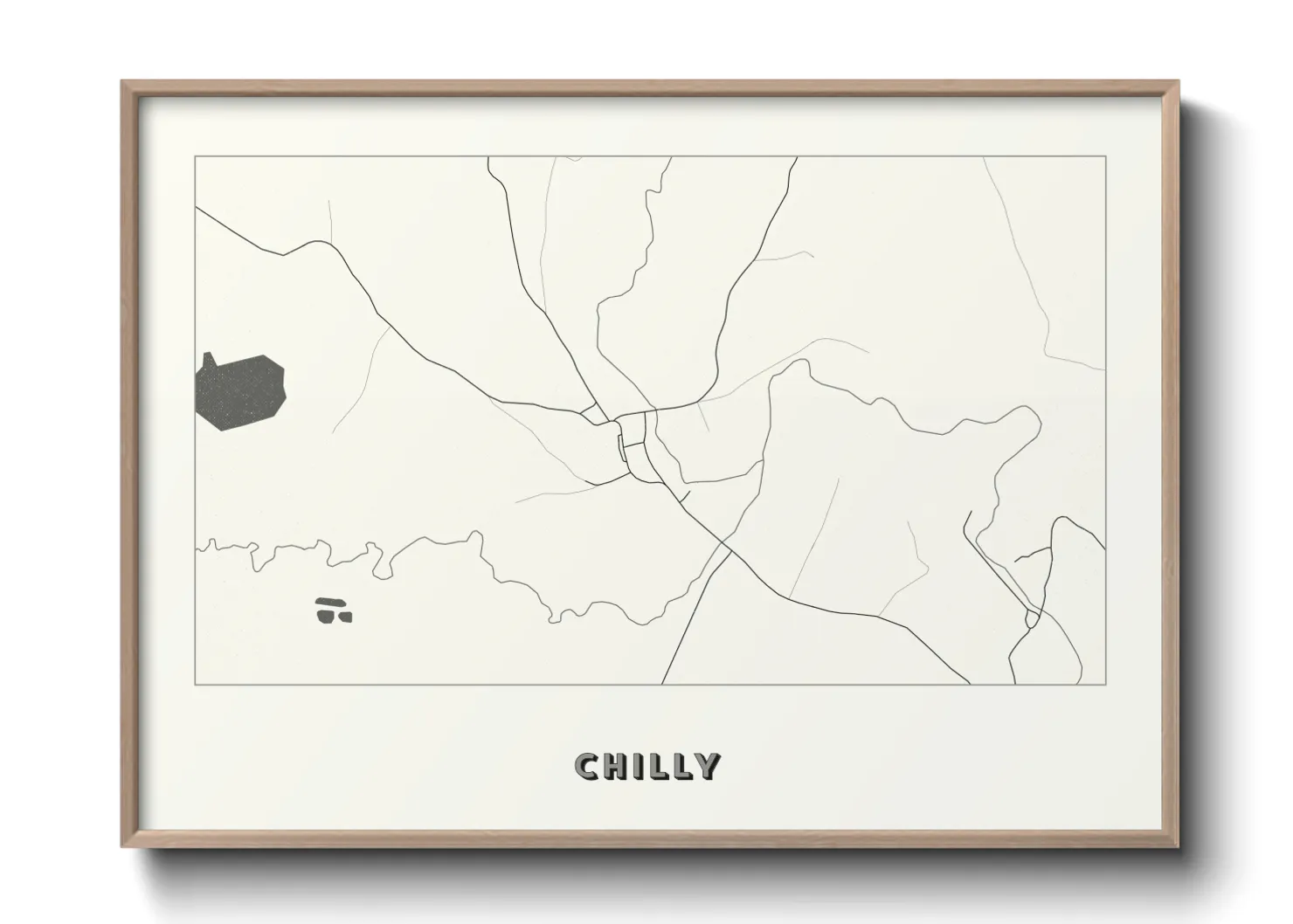 Une affiche de carte sur Chilly