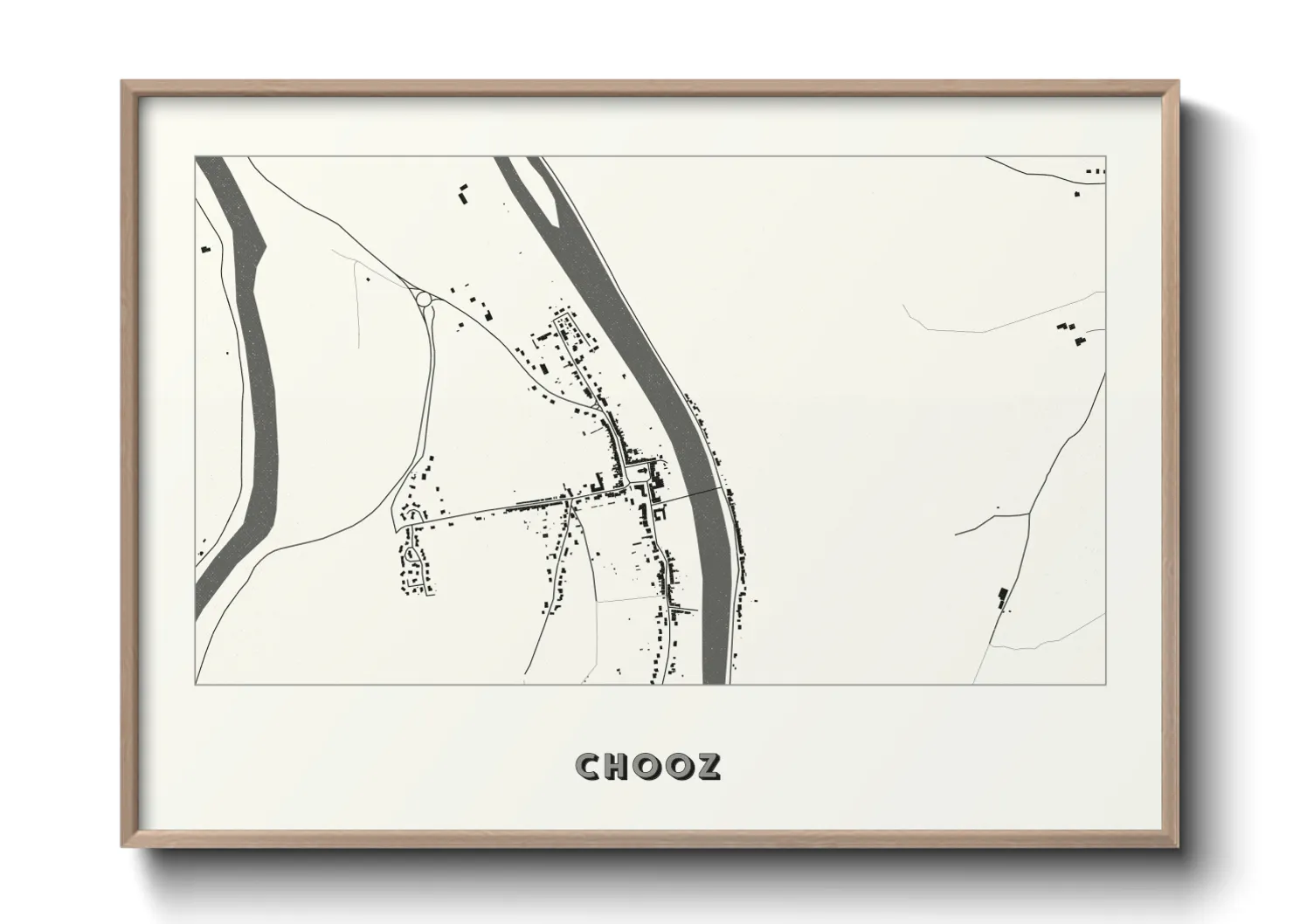 Une affiche de carte sur Chooz