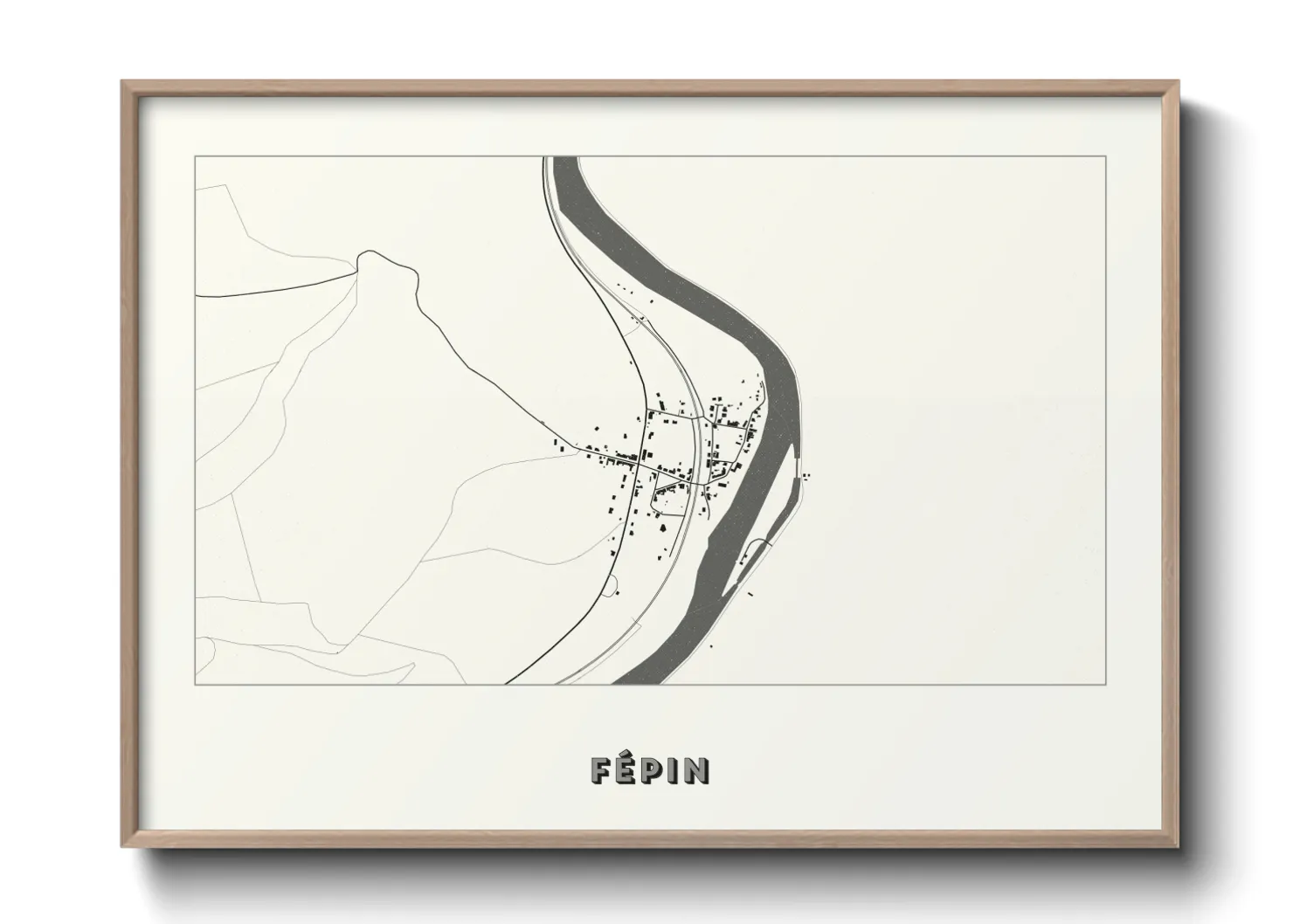 Une affiche de carte sur Fépin