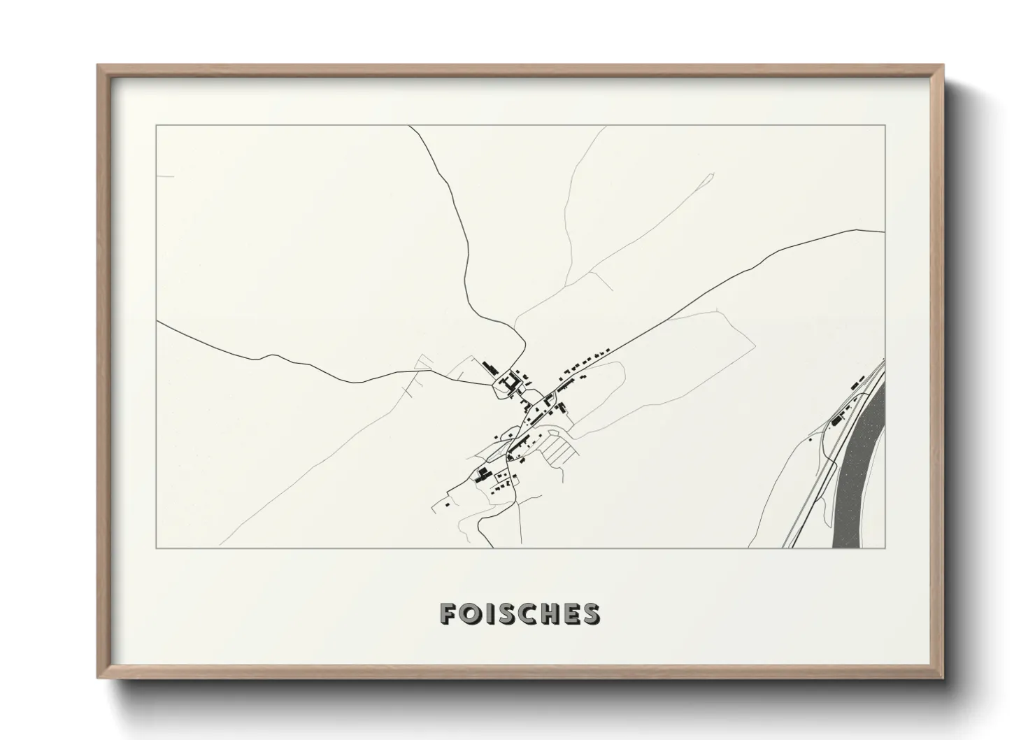 Une affiche de carte sur Foisches