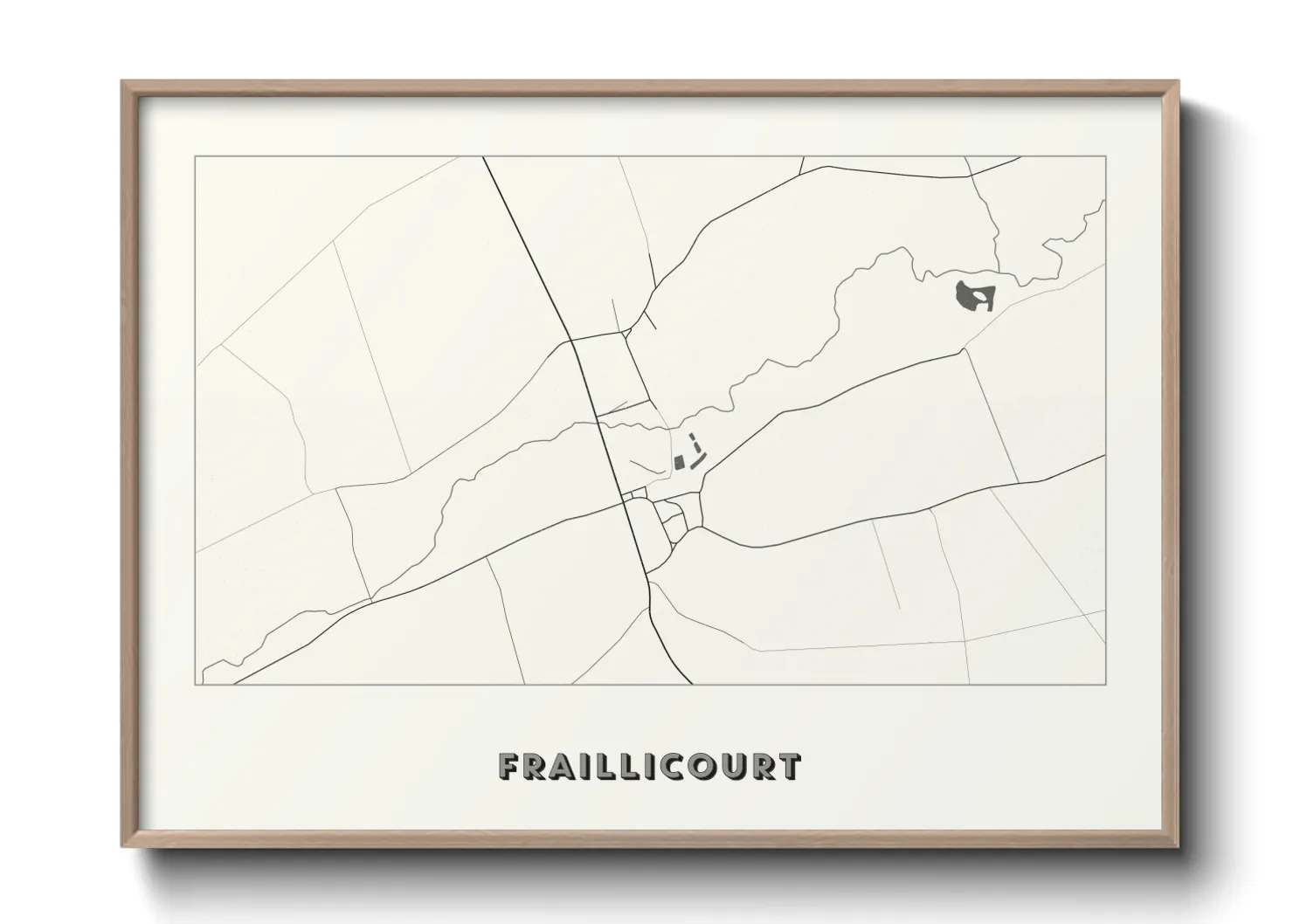 Une affiche de carte sur Fraillicourt