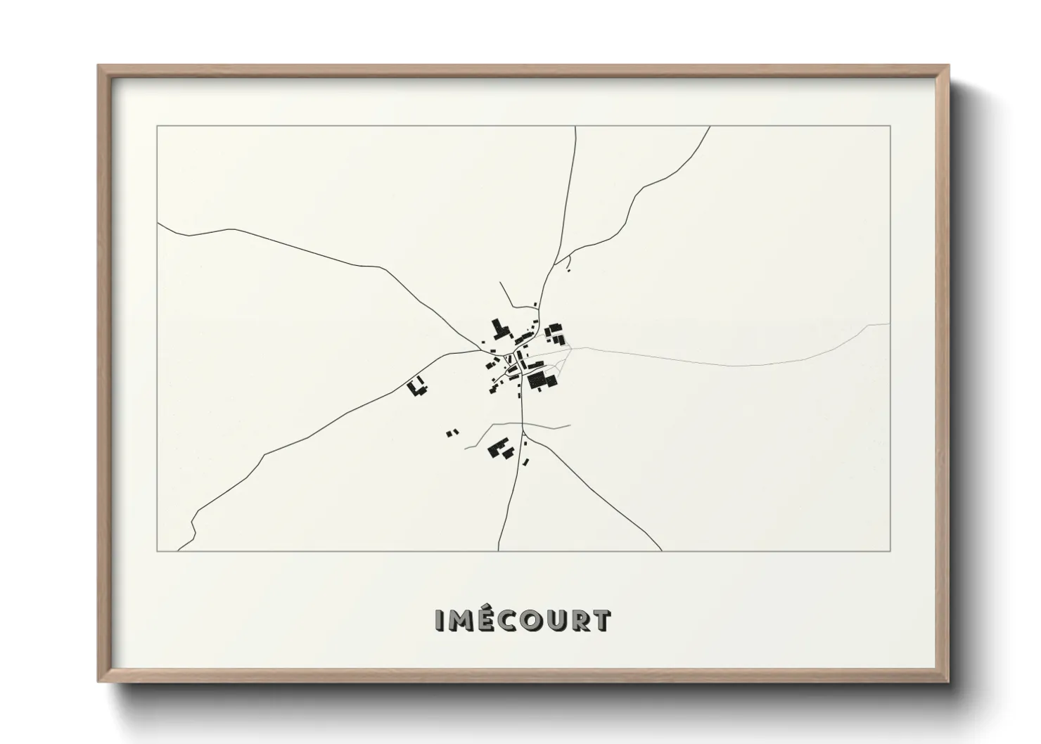 Une affiche de carte sur Imécourt