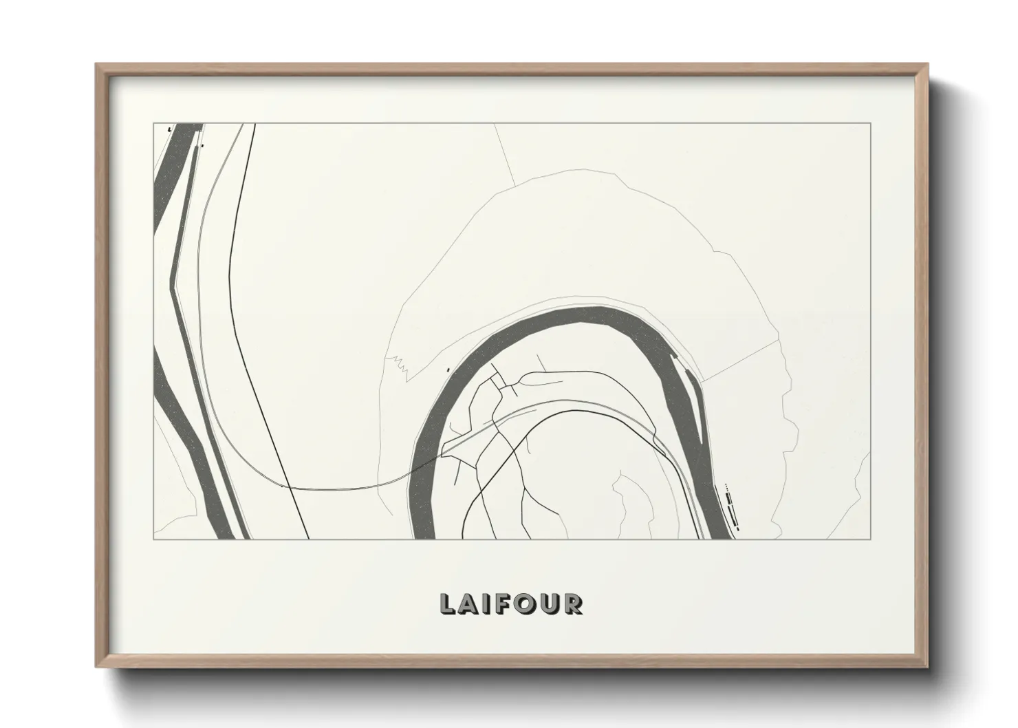 Une affiche de carte sur Laifour