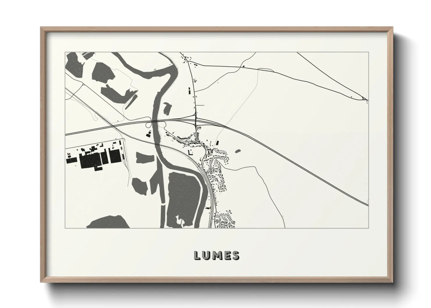 Une affiche de carte sur Lumes