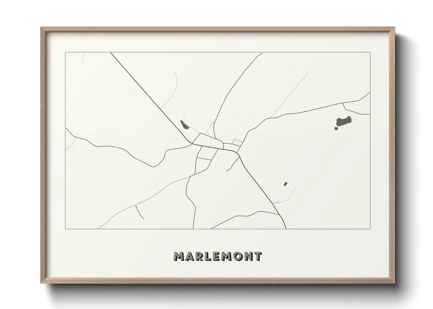 Une affiche de carte sur Marlemont
