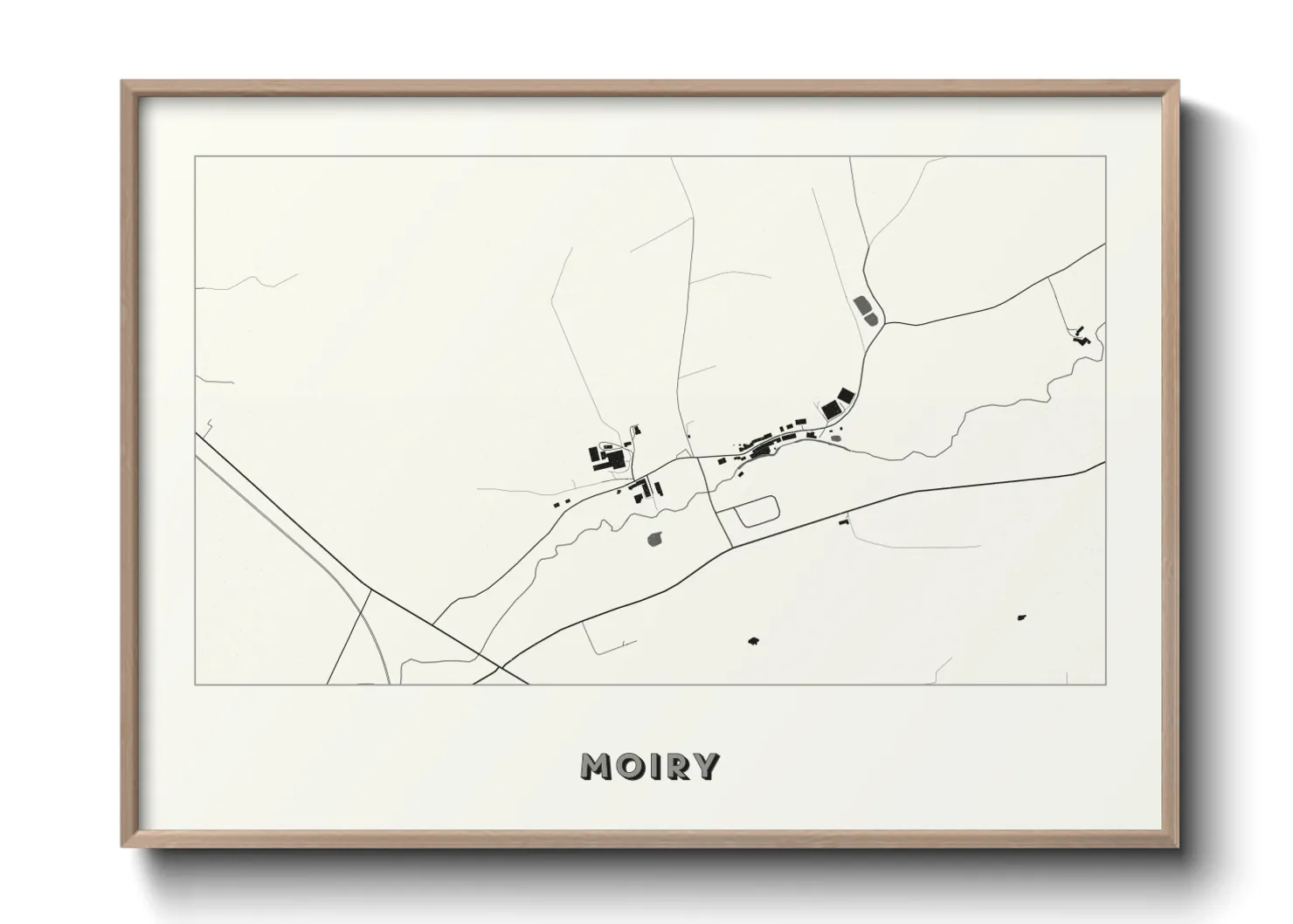 Une affiche de carte sur Moiry