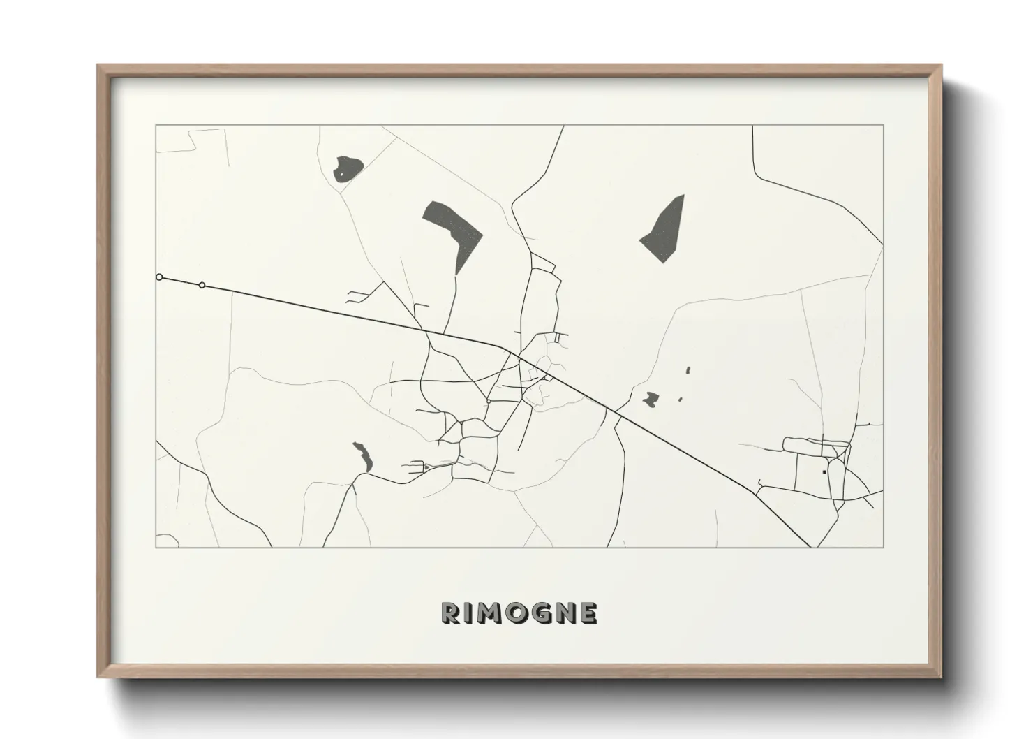 Une affiche de carte sur Rimogne