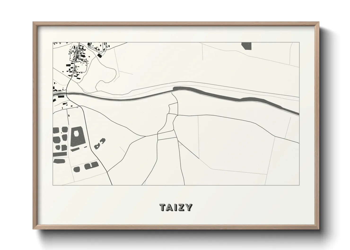 Une affiche de carte sur Taizy