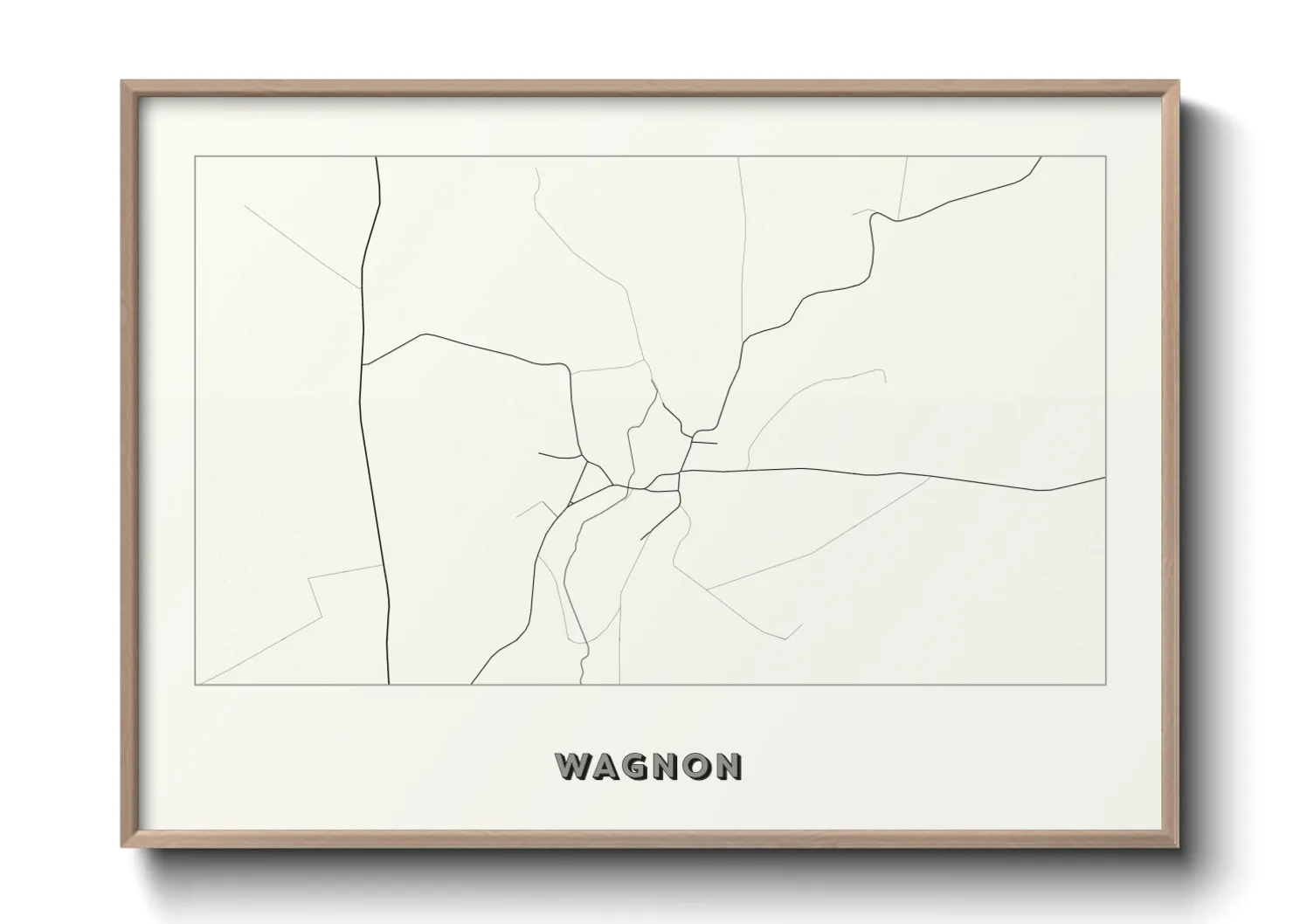 Une affiche de carte sur Wagnon