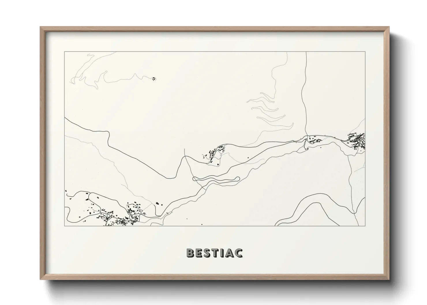 Une affiche de carte sur Bestiac