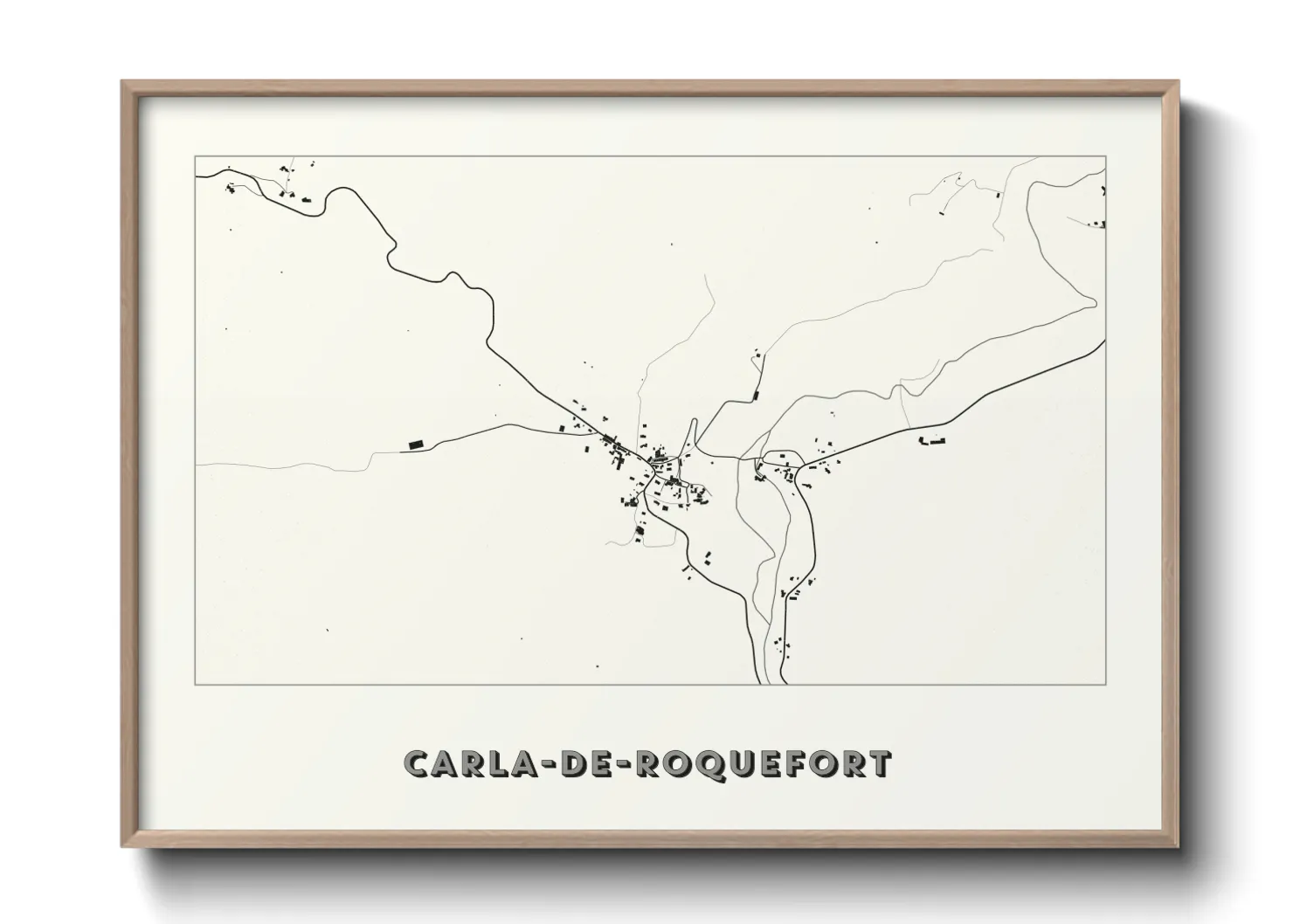 Une affiche de carte sur Carla-de-Roquefort