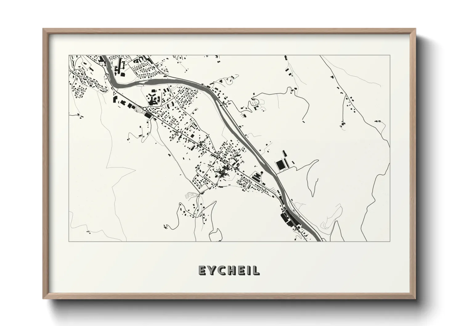 Une affiche de carte sur Eycheil