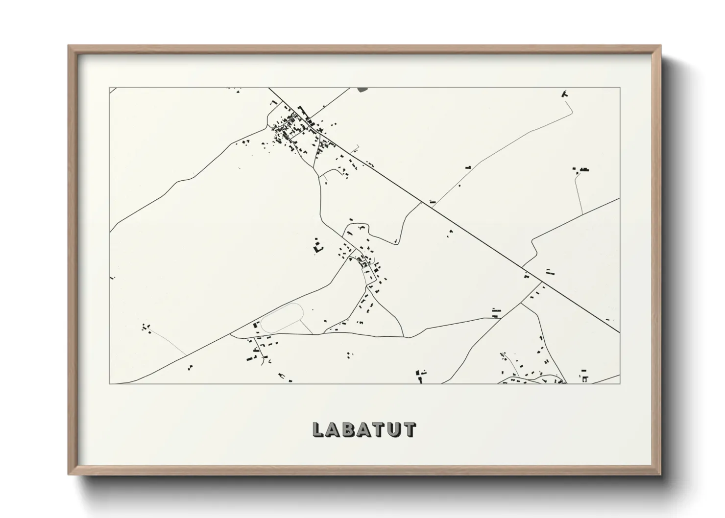 Une affiche de carte sur Labatut