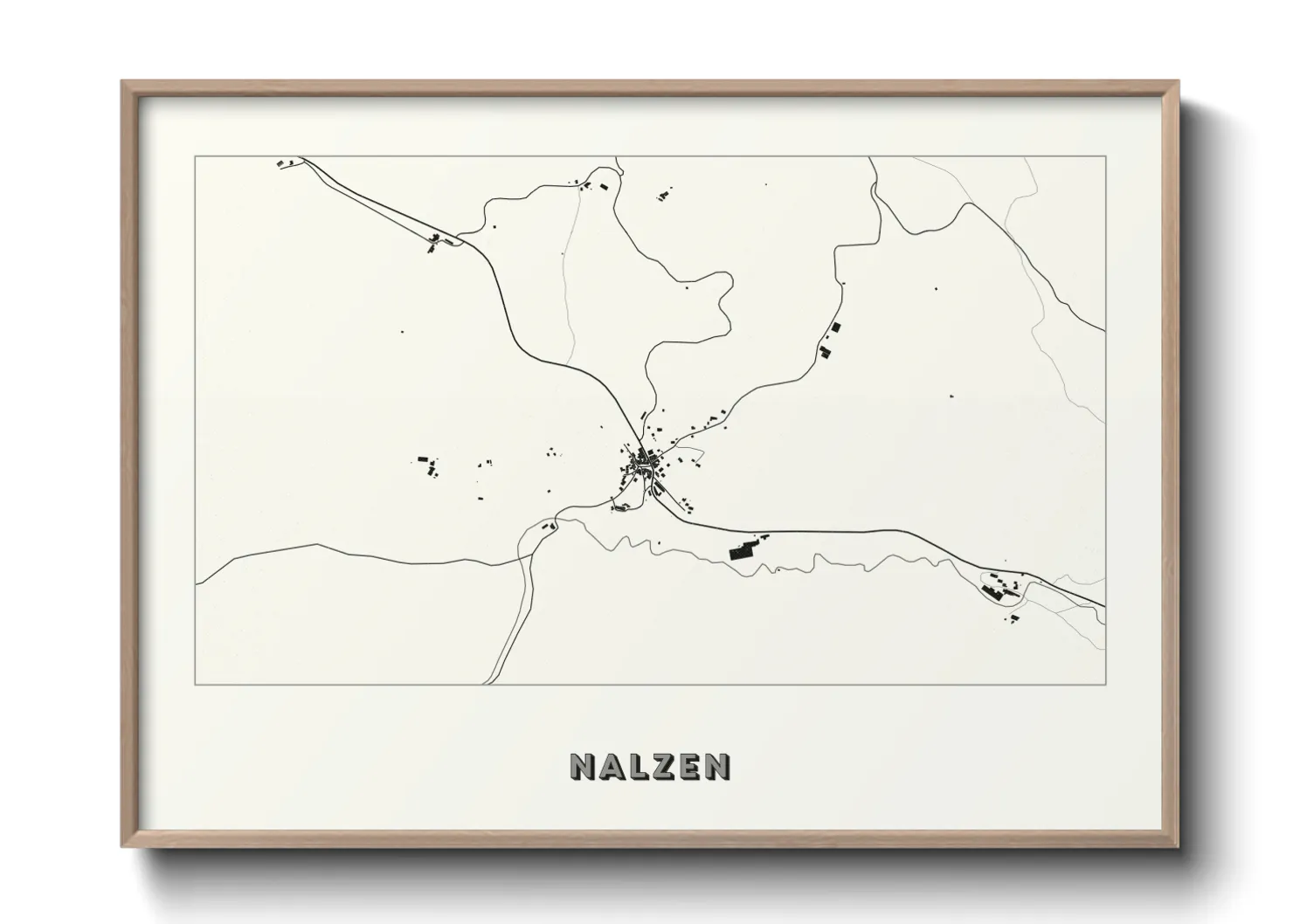 Une affiche de carte sur Nalzen