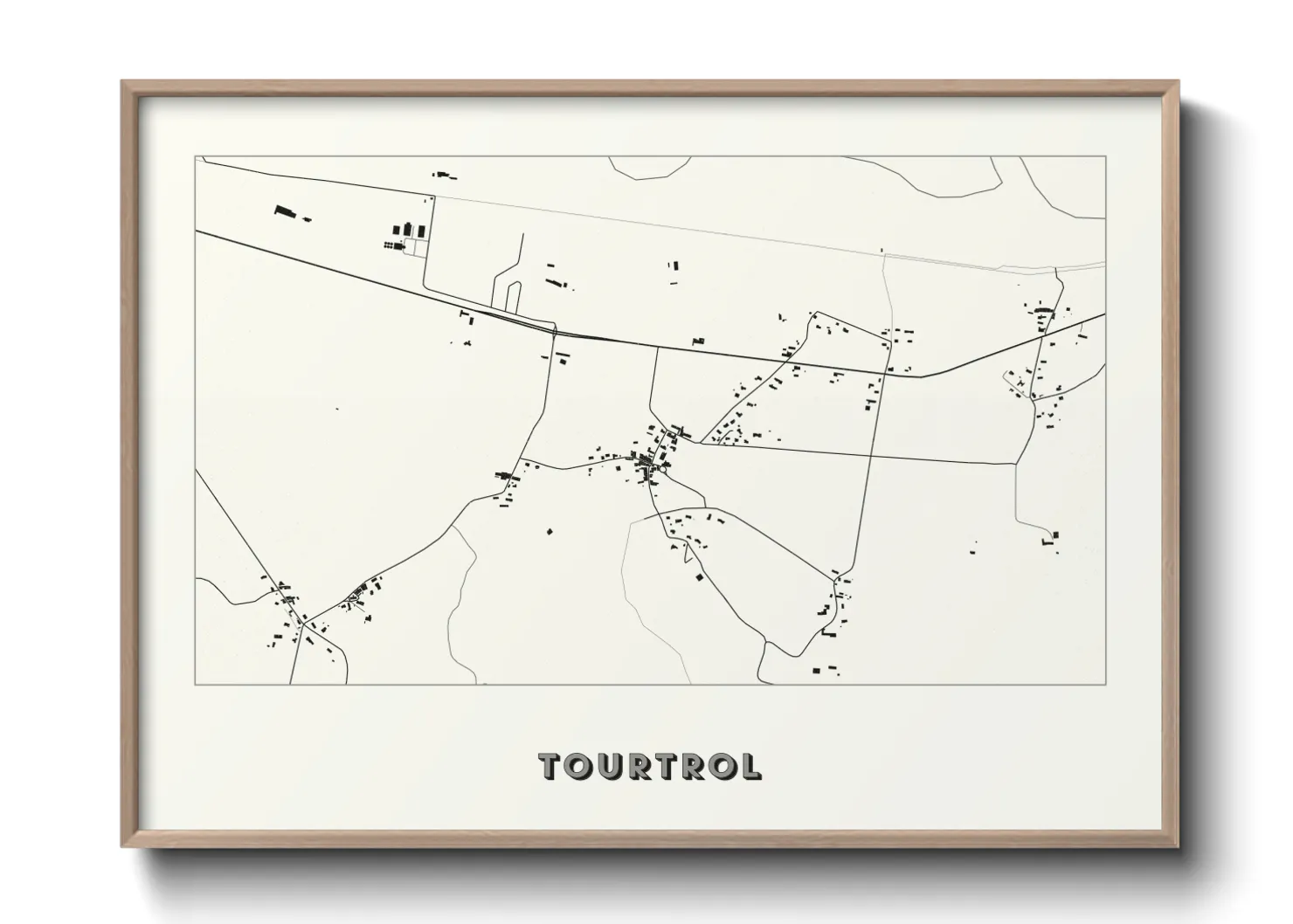 Une affiche de carte sur Tourtrol