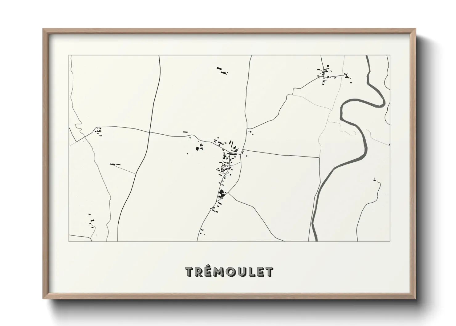 Une affiche de carte sur Trémoulet