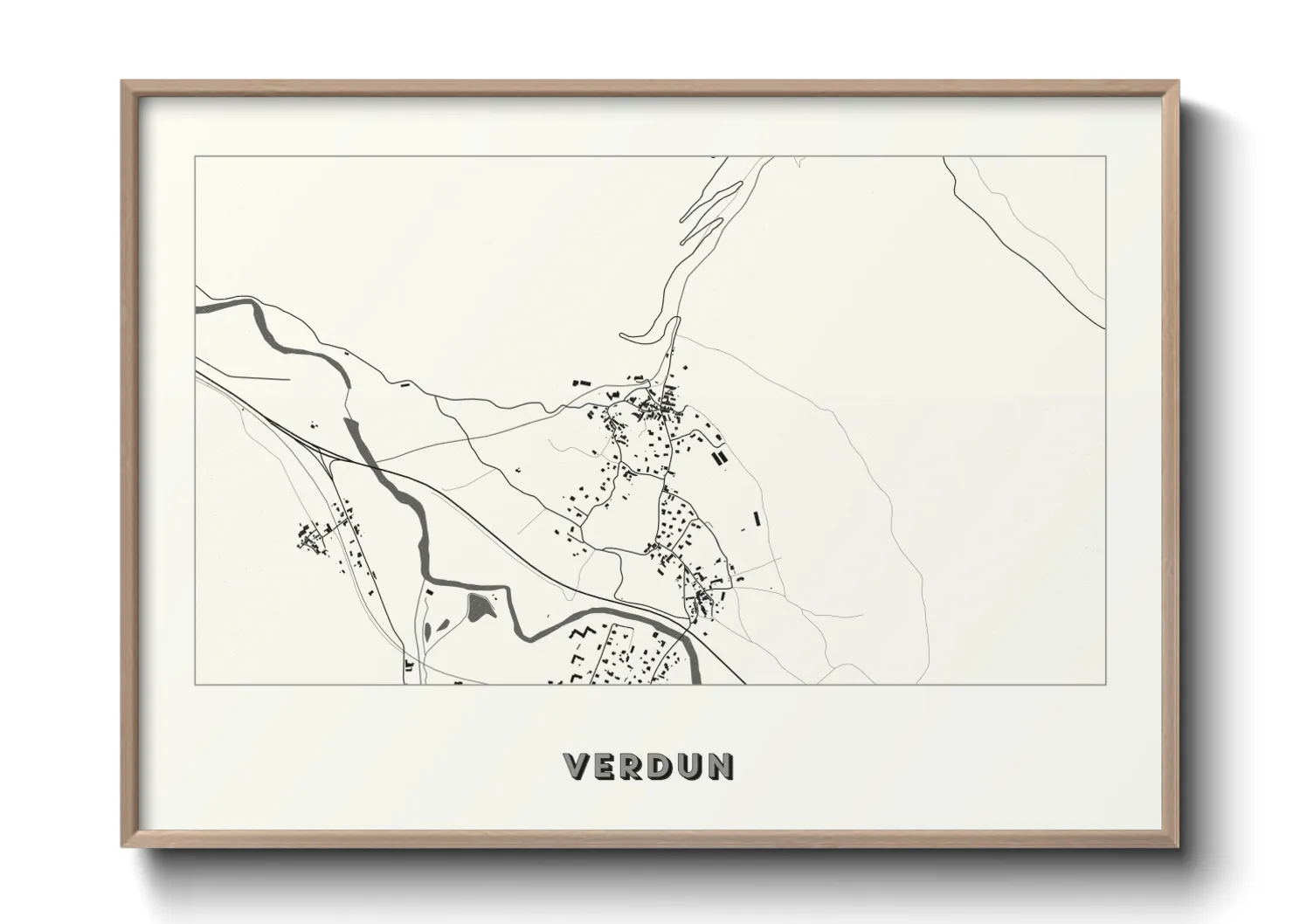 Une affiche de carte sur Verdun