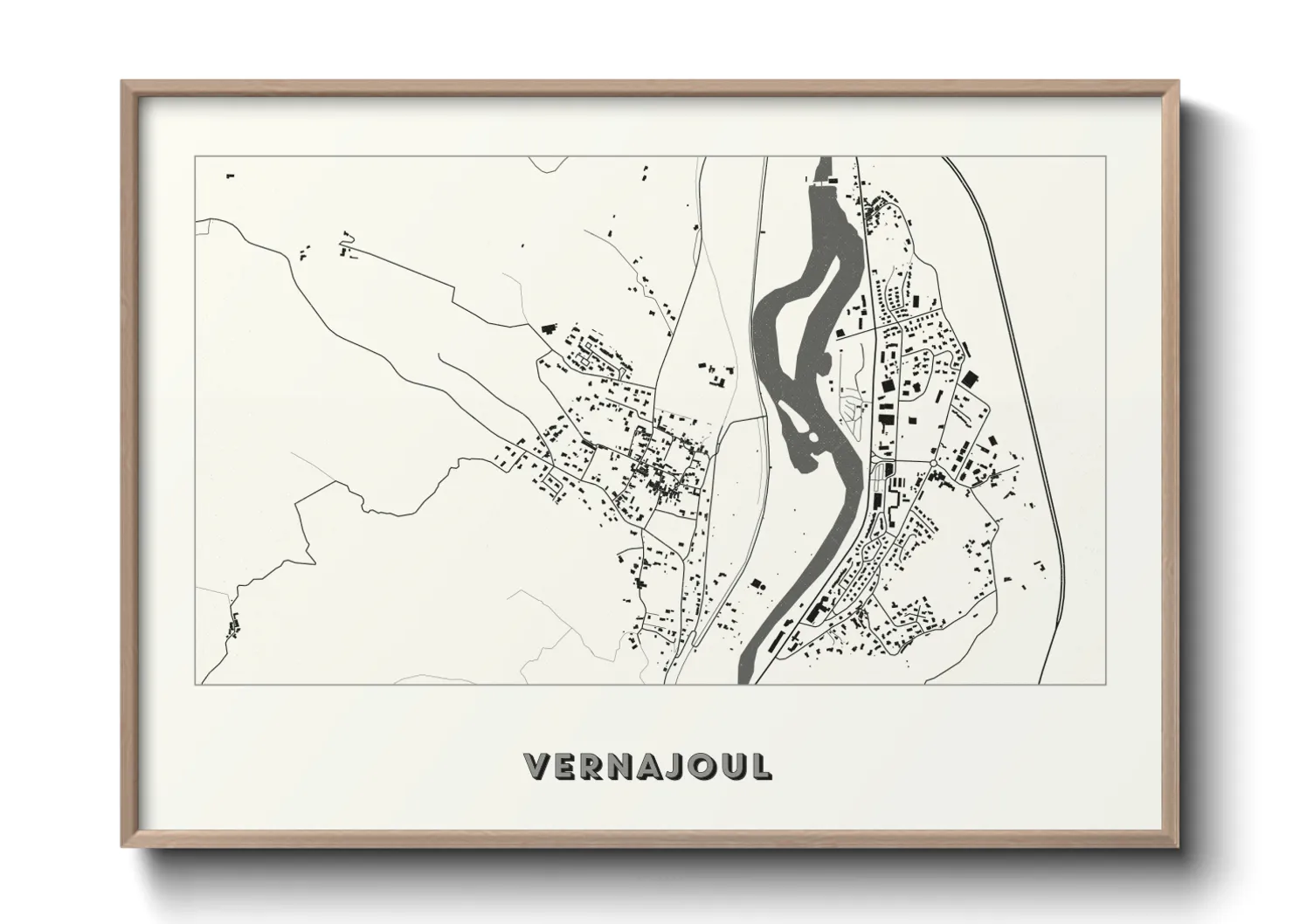 Une affiche de carte sur Vernajoul