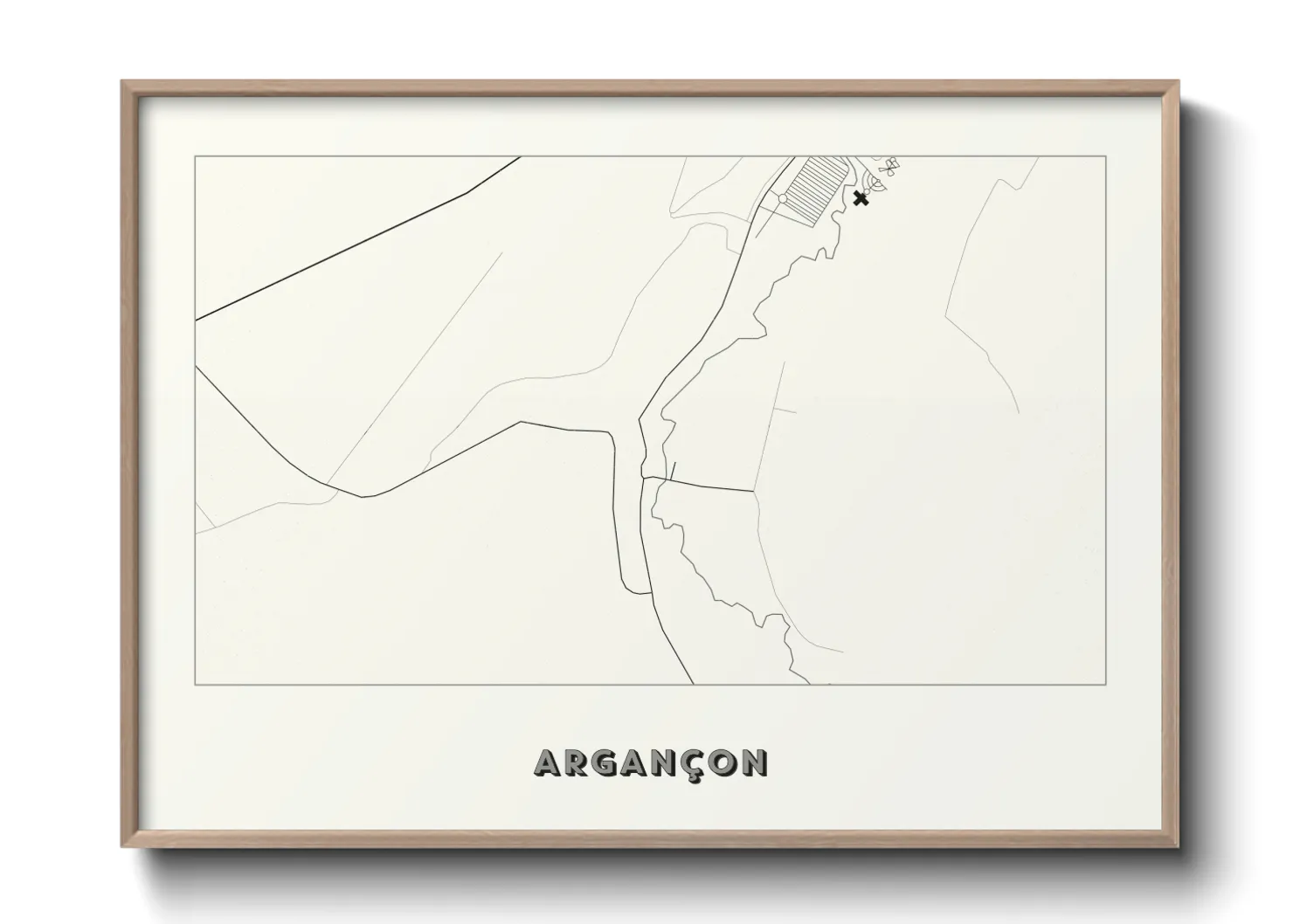 Une affiche de carte sur Argançon