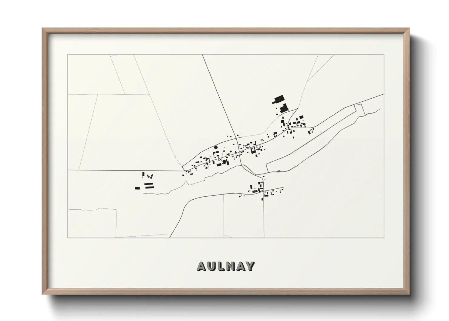 Une affiche de carte sur Aulnay