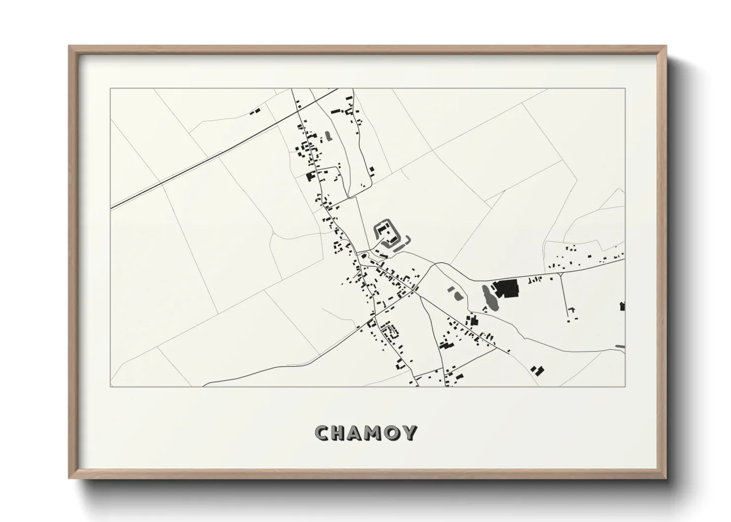 Une affiche de carte sur Chamoy