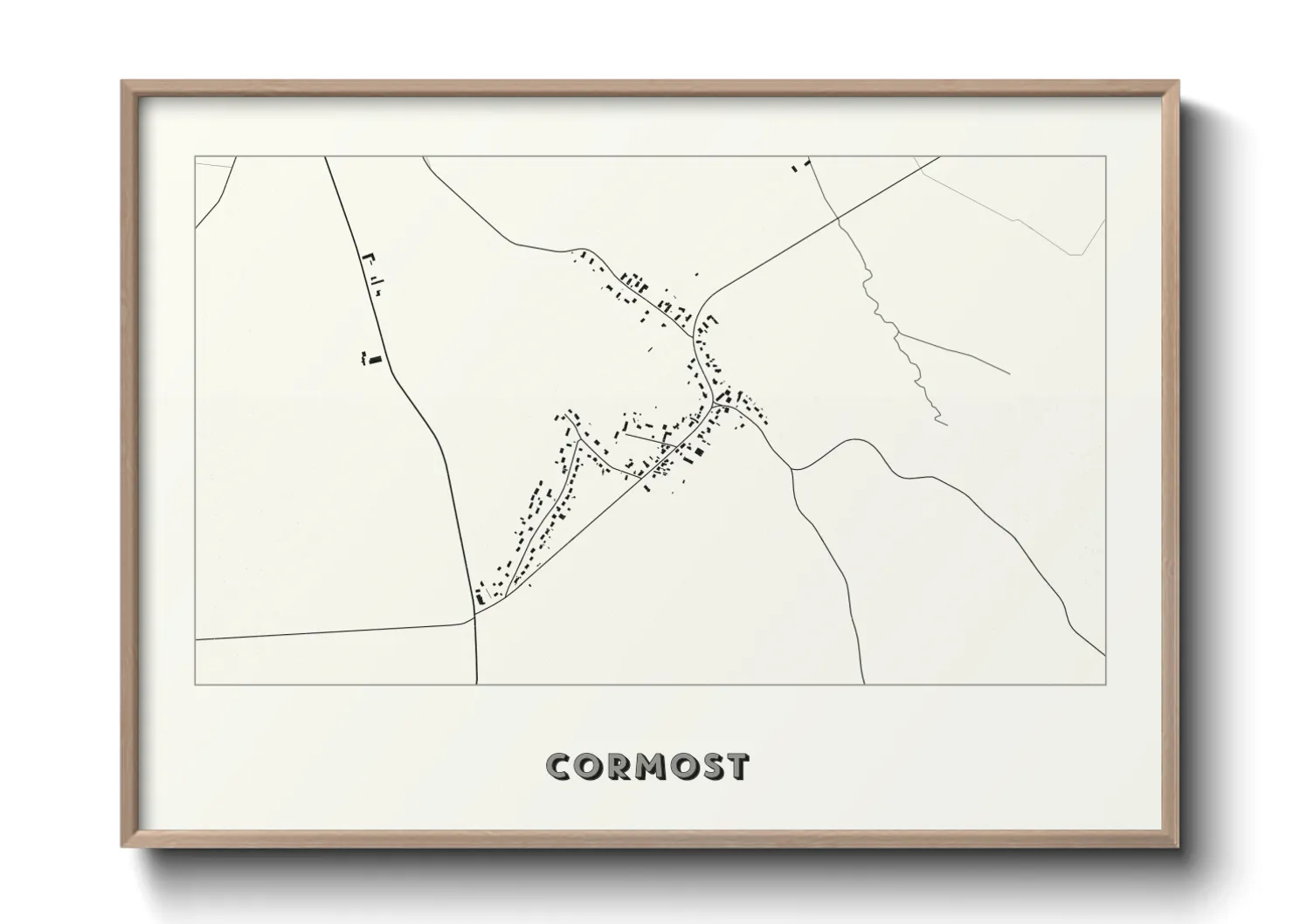 Une affiche de carte sur Cormost