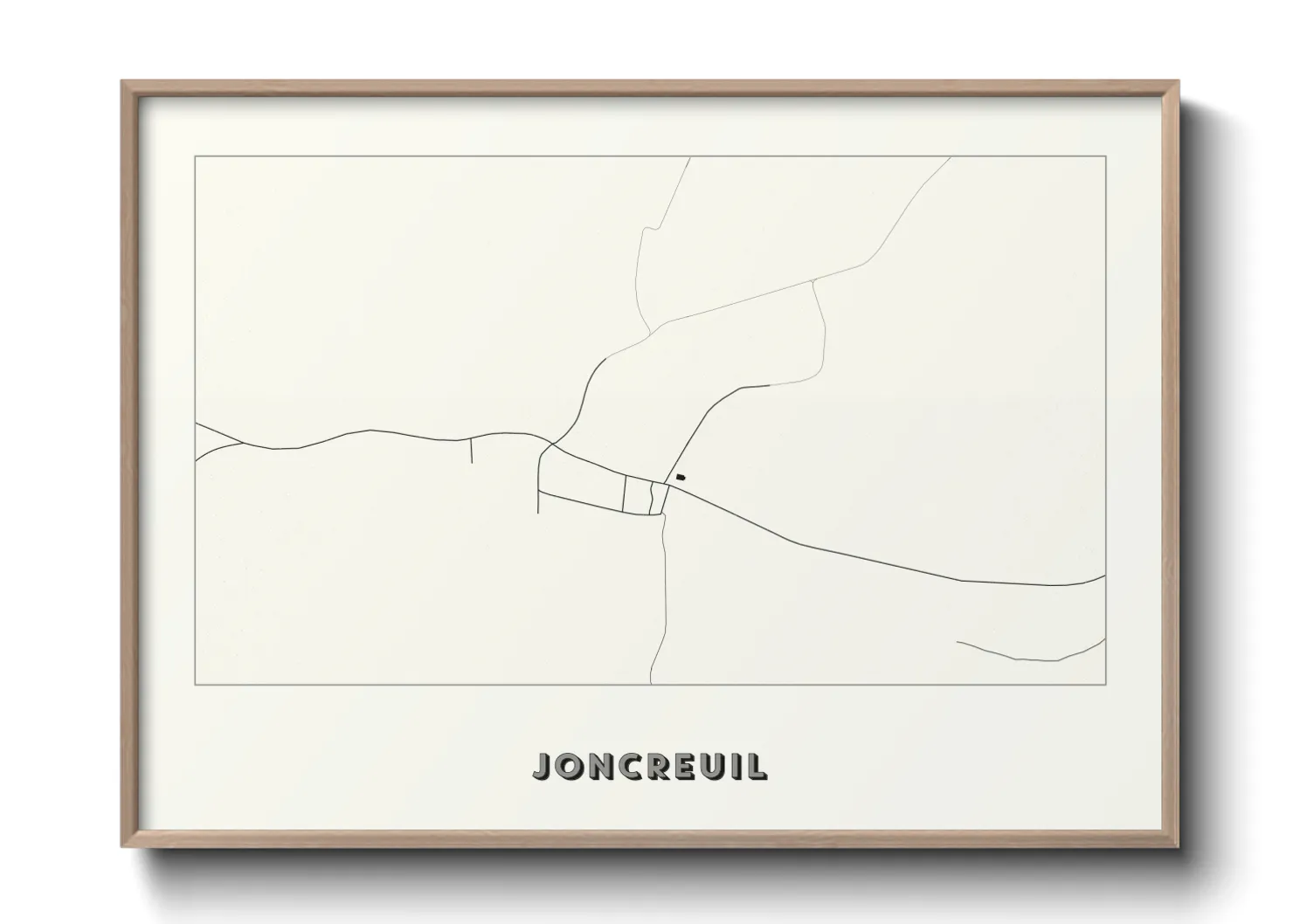 Une affiche de carte sur Joncreuil