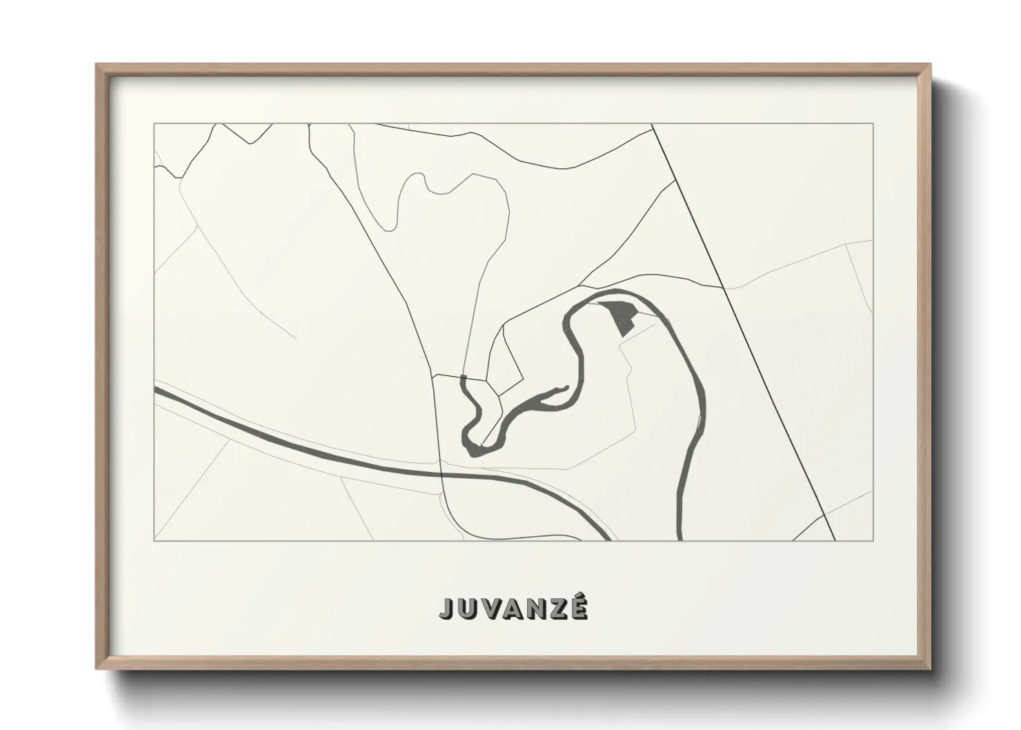 Une affiche de carte sur Juvanzé