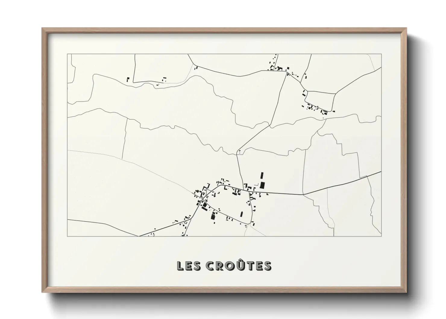 Une affiche de carte sur Les Croûtes
