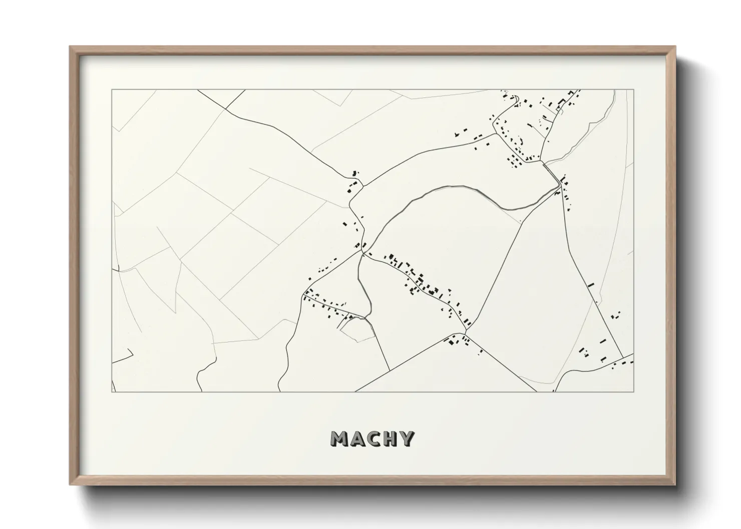 Une affiche de carte sur Machy