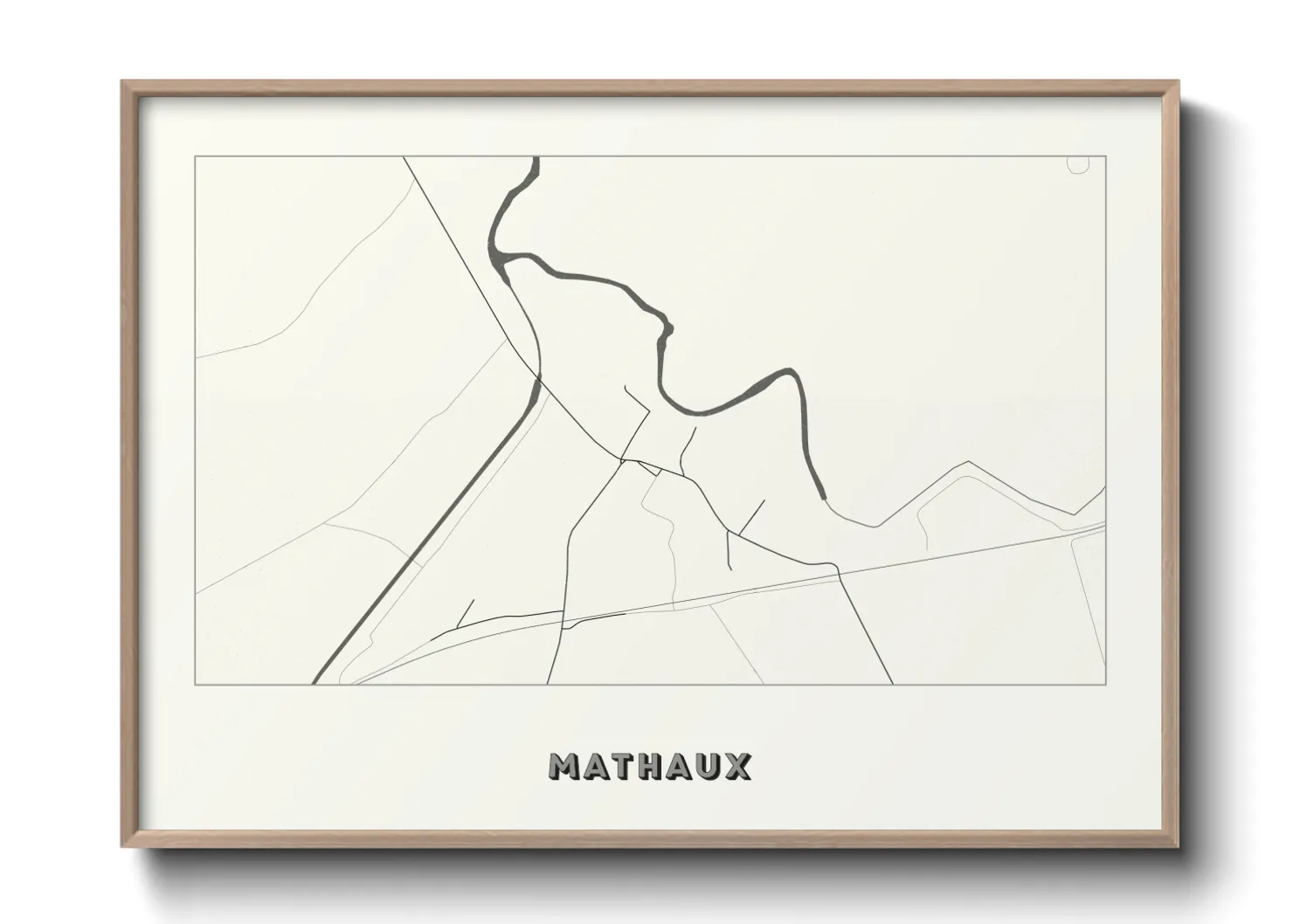 Une affiche de carte sur Mathaux
