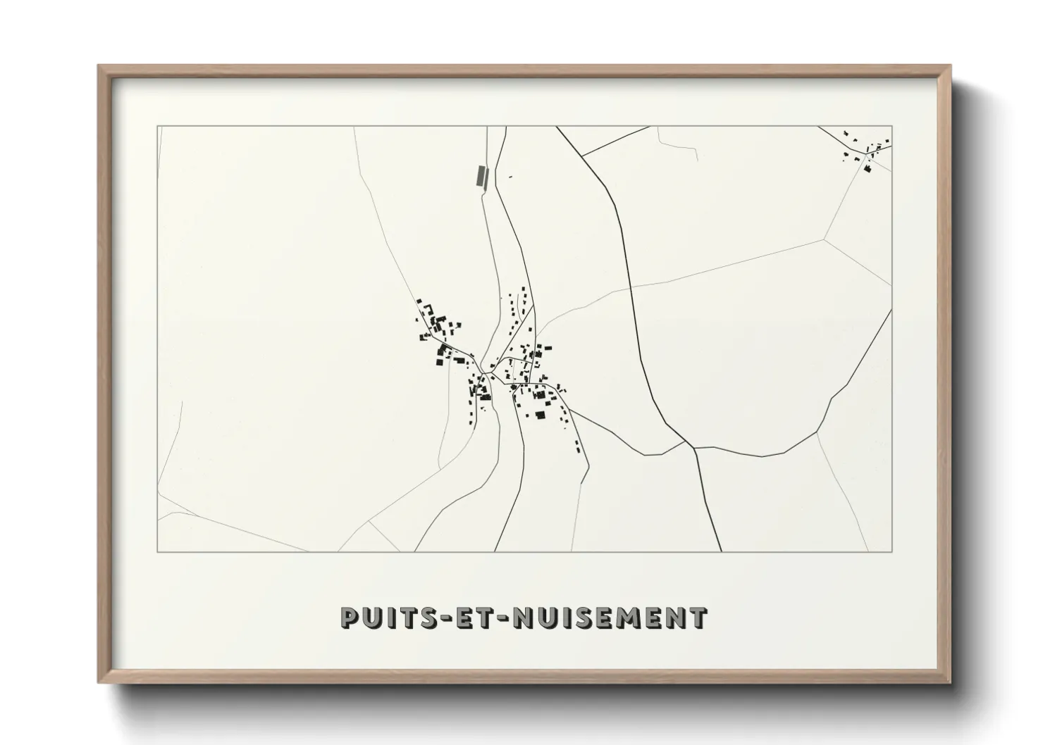 Une affiche de carte sur Puits-et-Nuisement