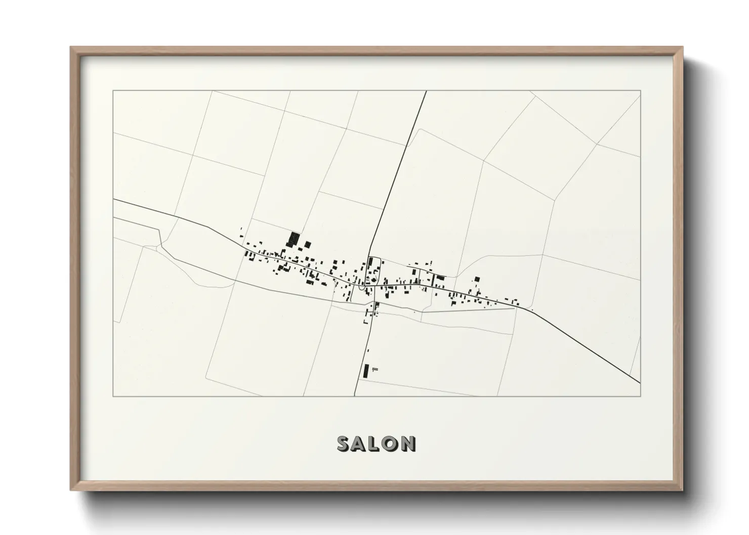 Une affiche de carte sur Salon