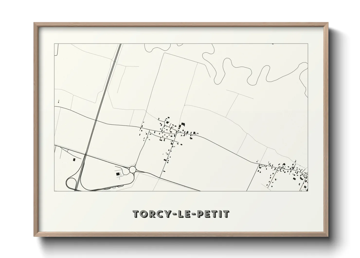 Une affiche de carte sur Torcy-le-Petit
