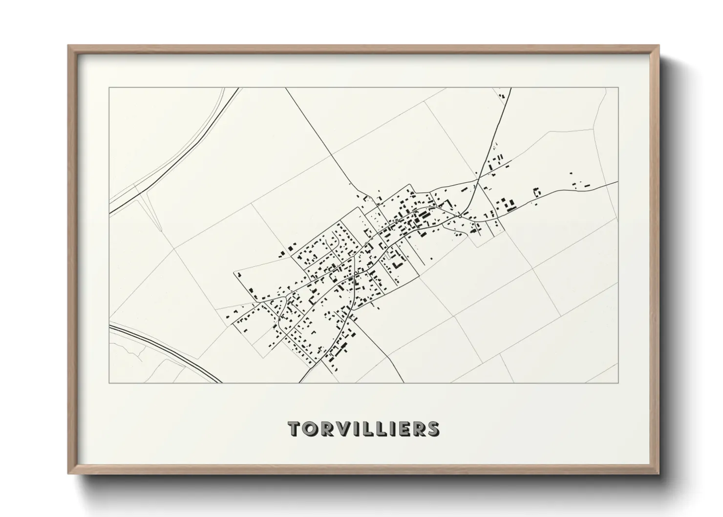 Une affiche de carte sur Torvilliers