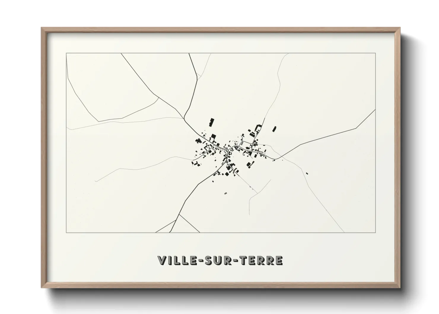 Une affiche de carte sur Ville-sur-Terre