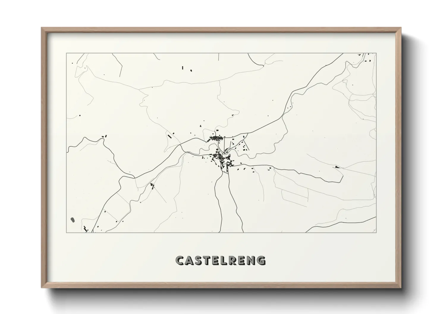 Une affiche de carte sur Castelreng