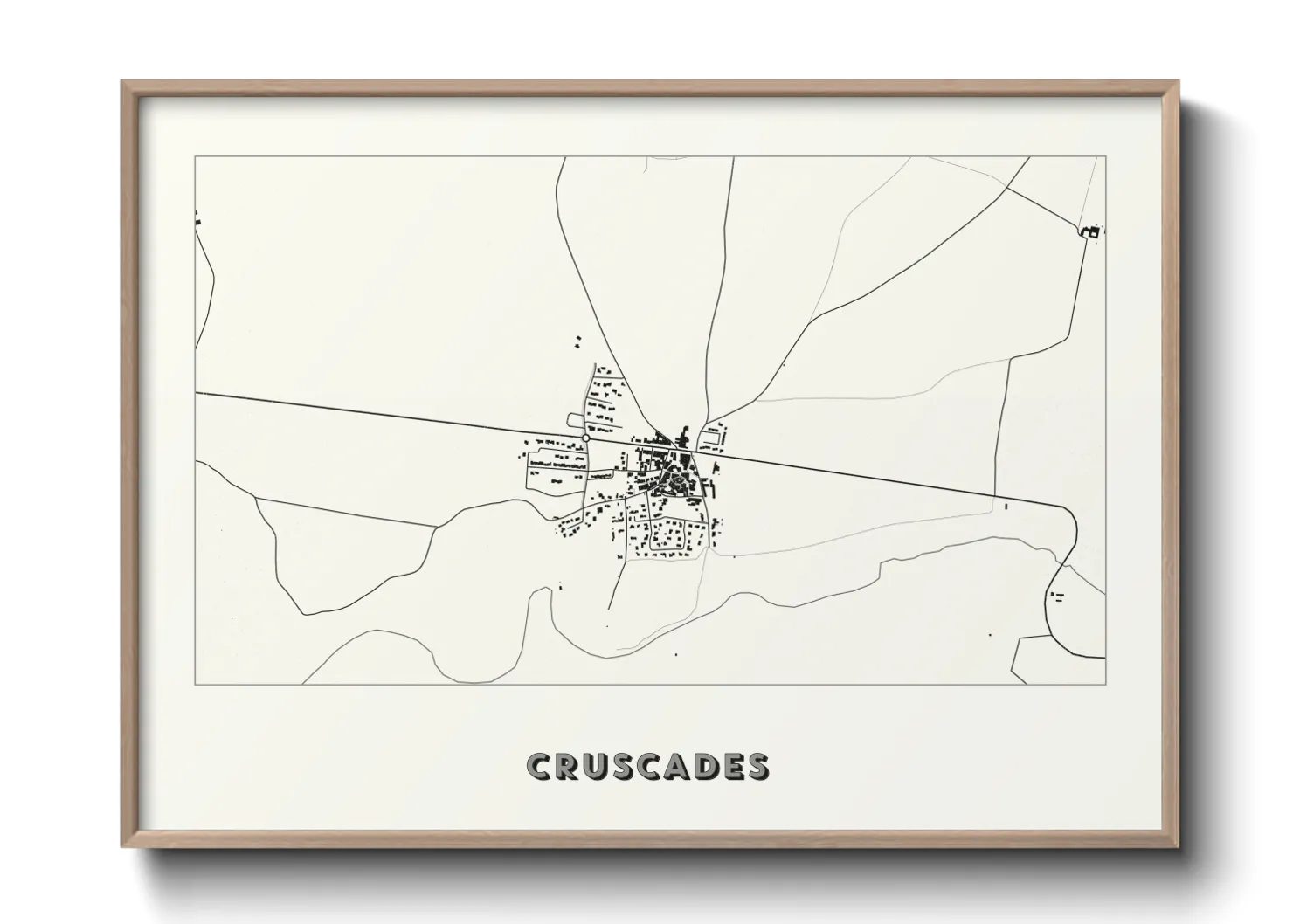 Une affiche de carte sur Cruscades