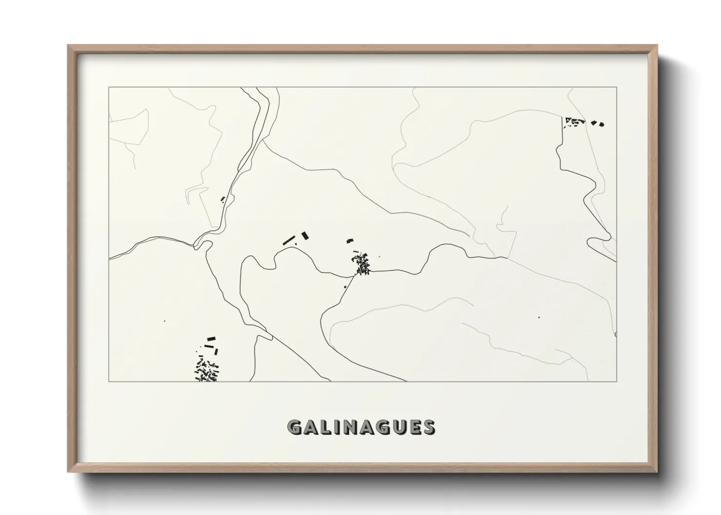 Une affiche de carte sur Galinagues