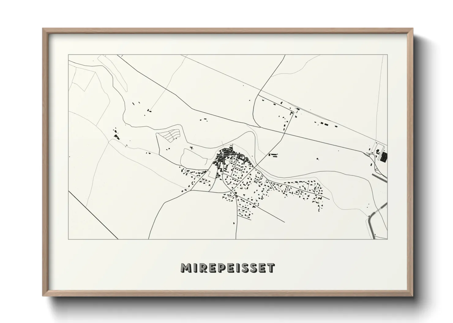 Une affiche de carte sur Mirepeisset