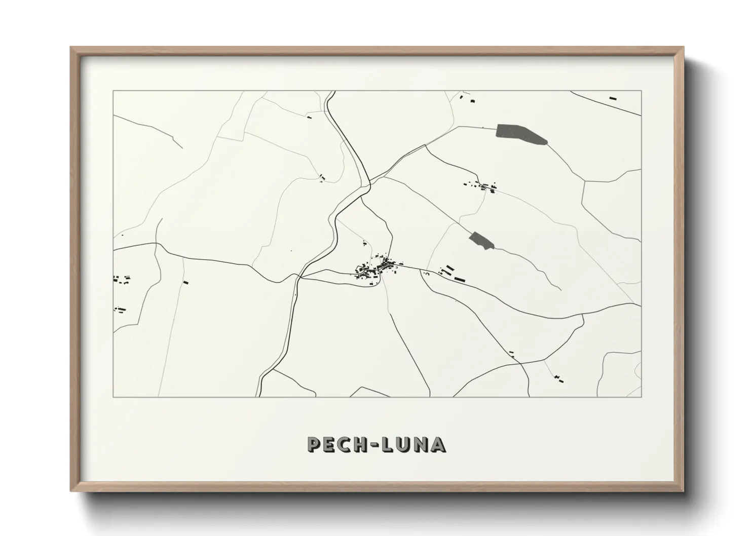 Une affiche de carte sur Pech-Luna