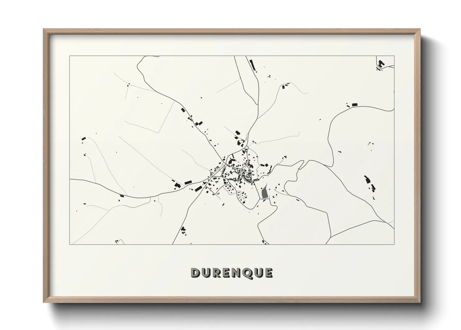 Une affiche de carte sur Durenque