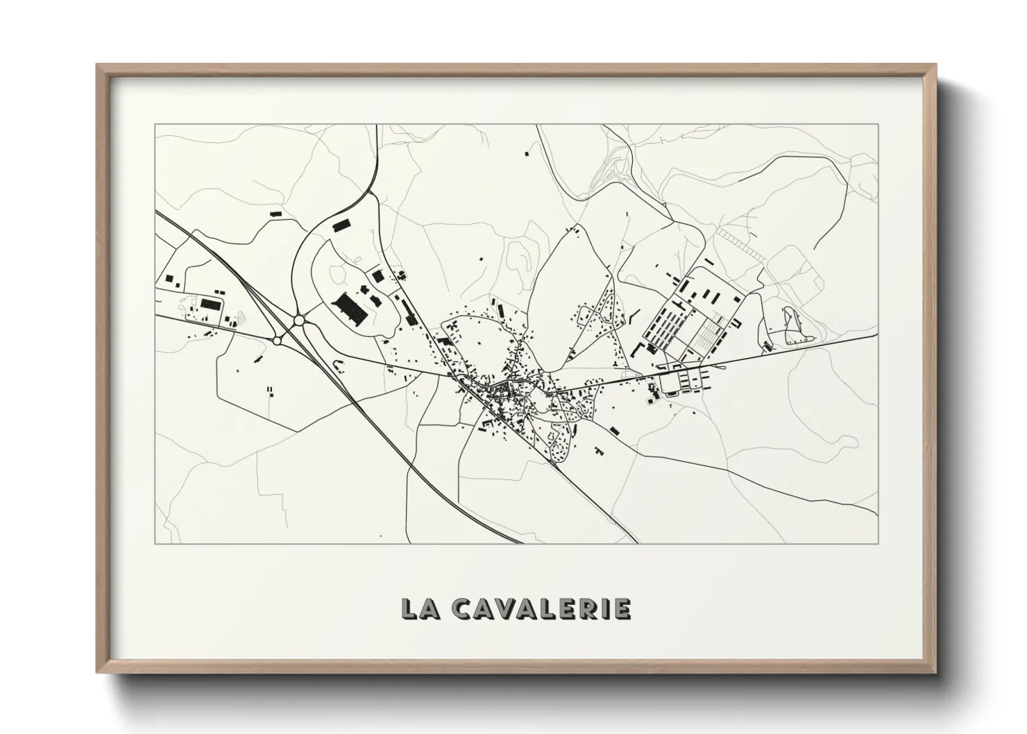 Une affiche de carte sur La Cavalerie