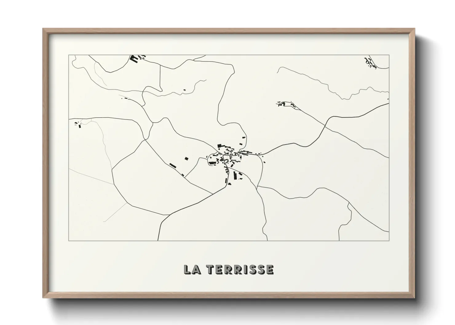 Une affiche de carte sur La Terrisse