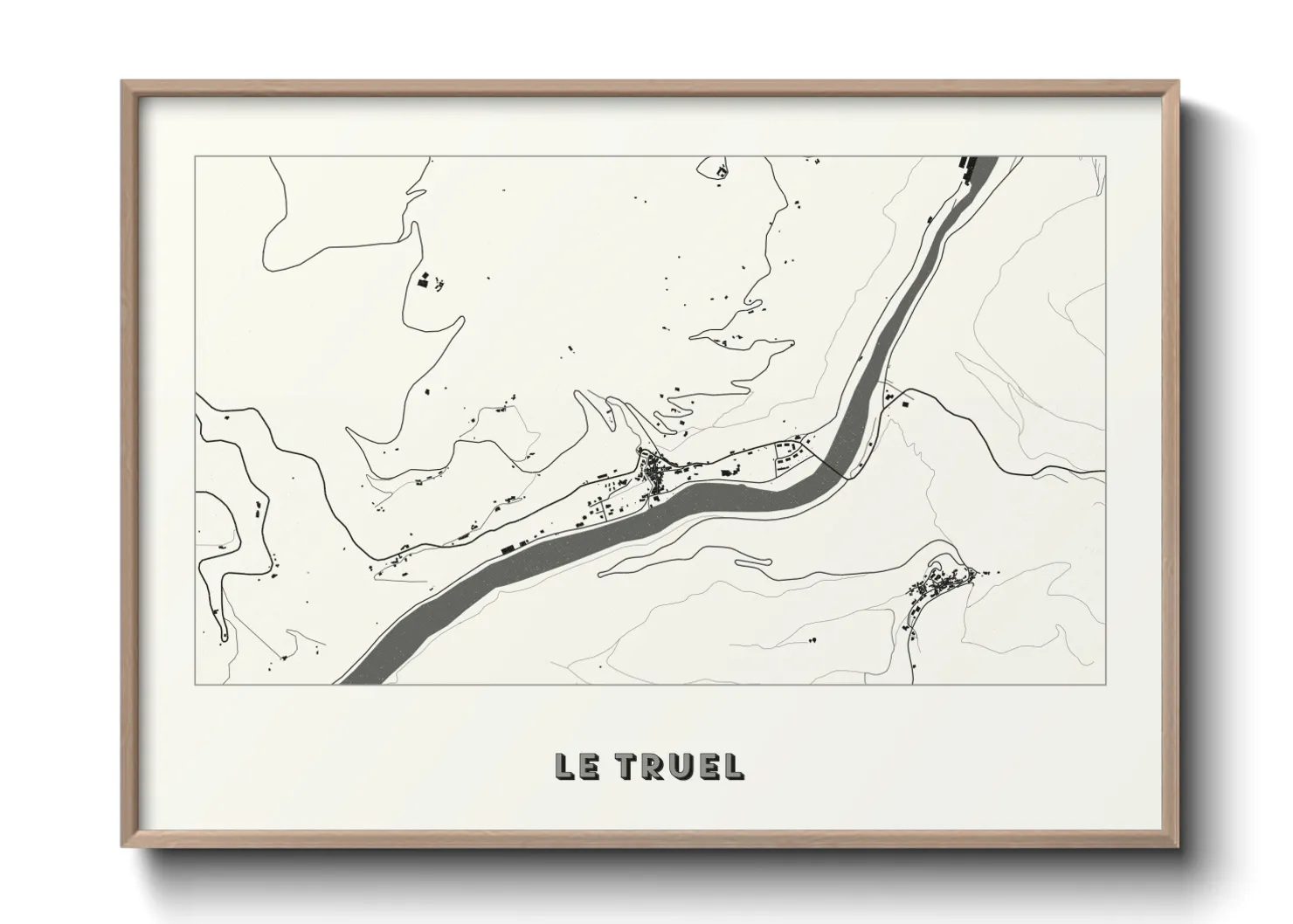 Une affiche de carte sur Le Truel