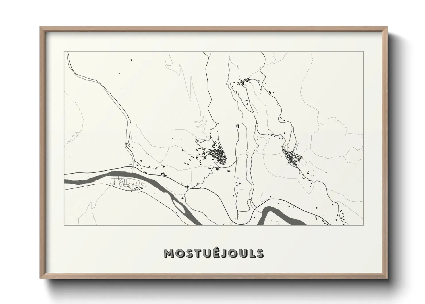 Une affiche de carte sur Mostuéjouls
