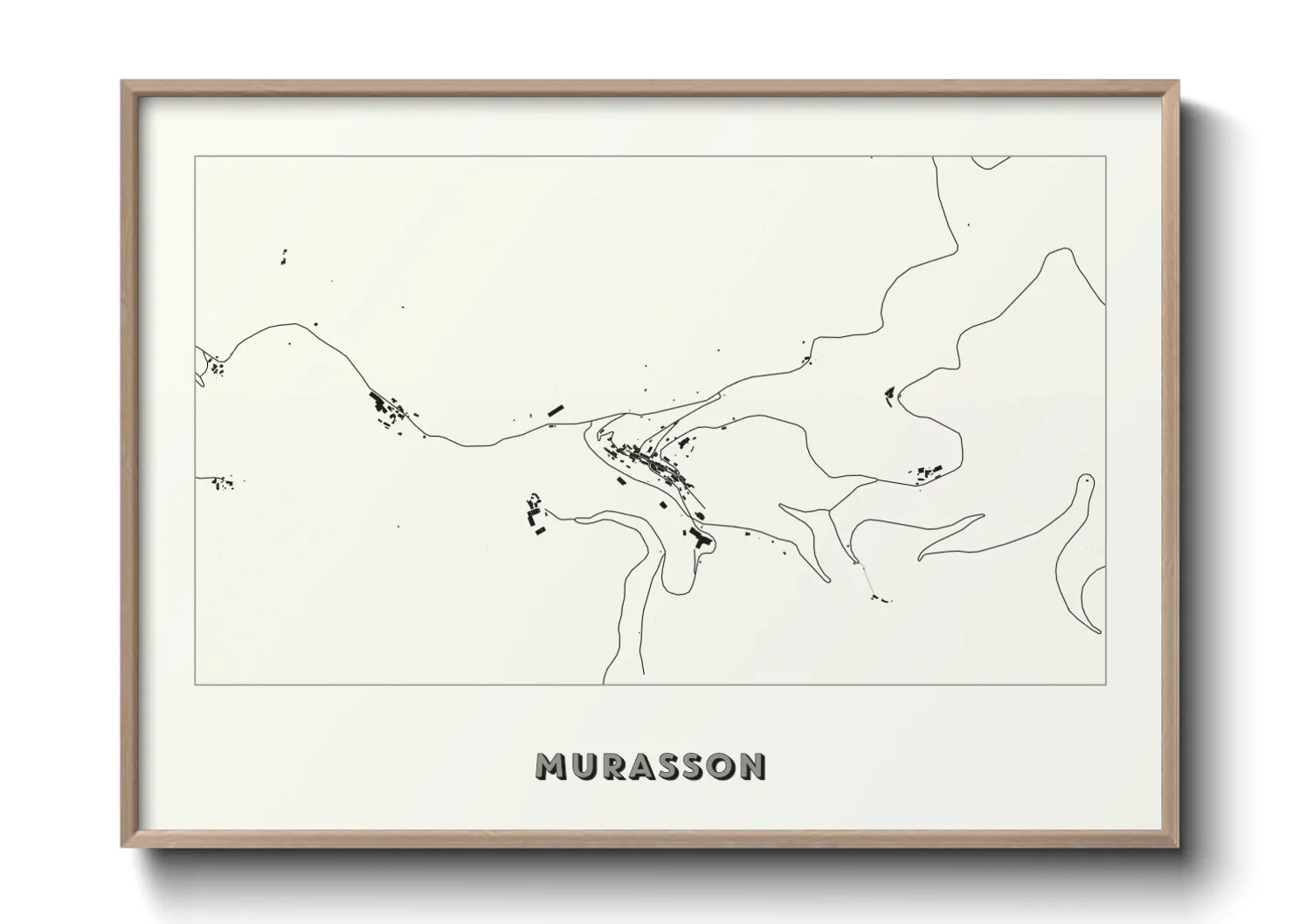 Une affiche de carte sur Murasson