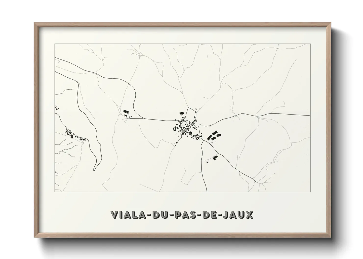 Une affiche de carte sur Viala-du-Pas-de-Jaux