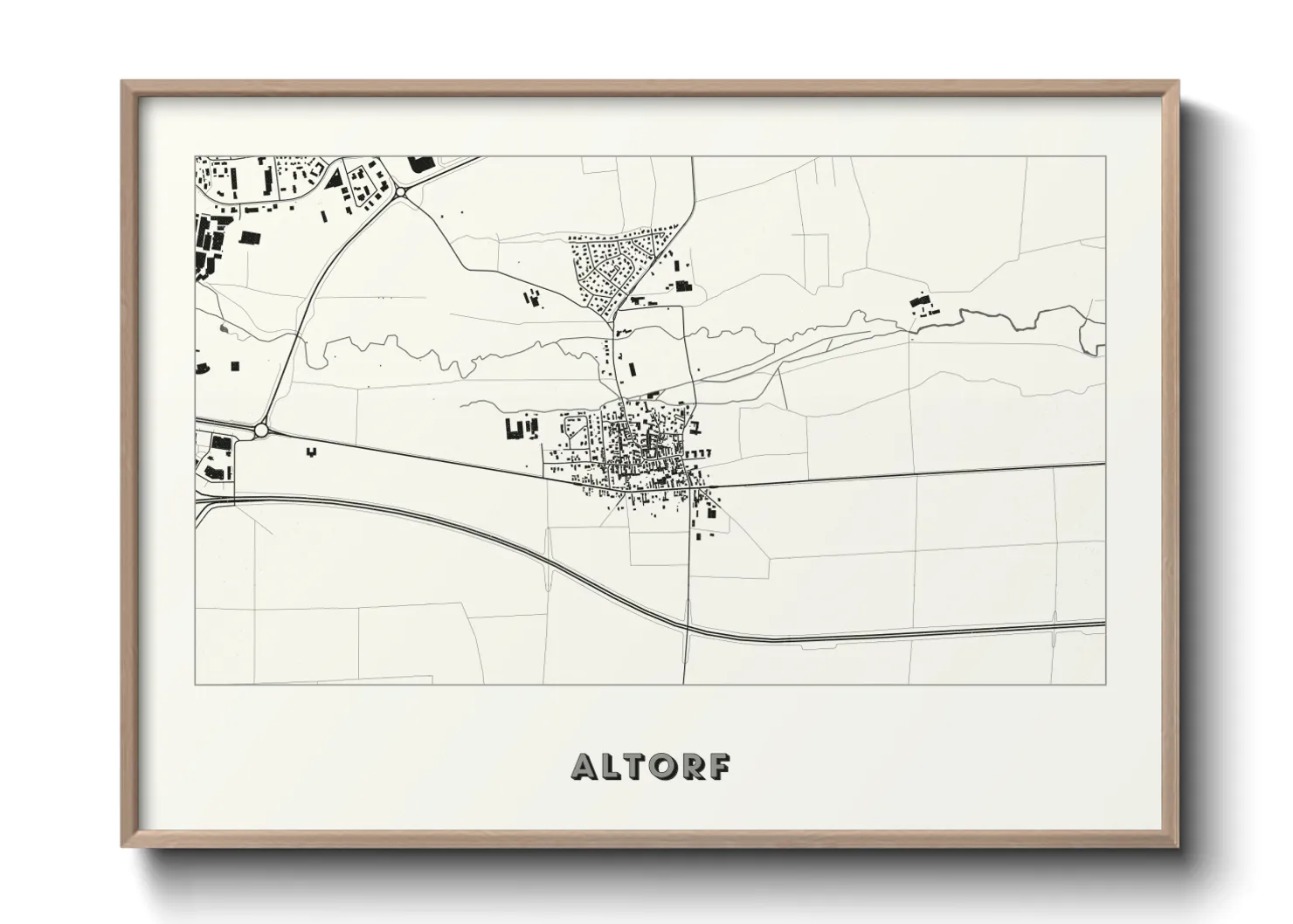 Une affiche de carte sur Altorf