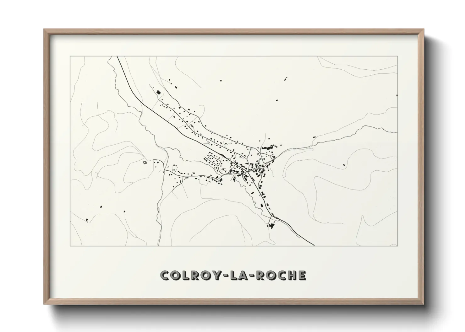 Une affiche de carte sur Colroy-la-Roche